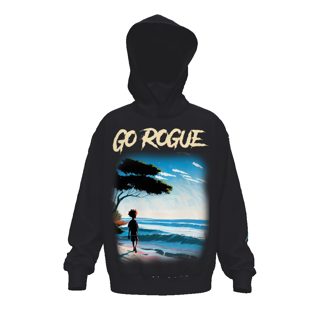 Go Rogue Statement Hoodie Beach