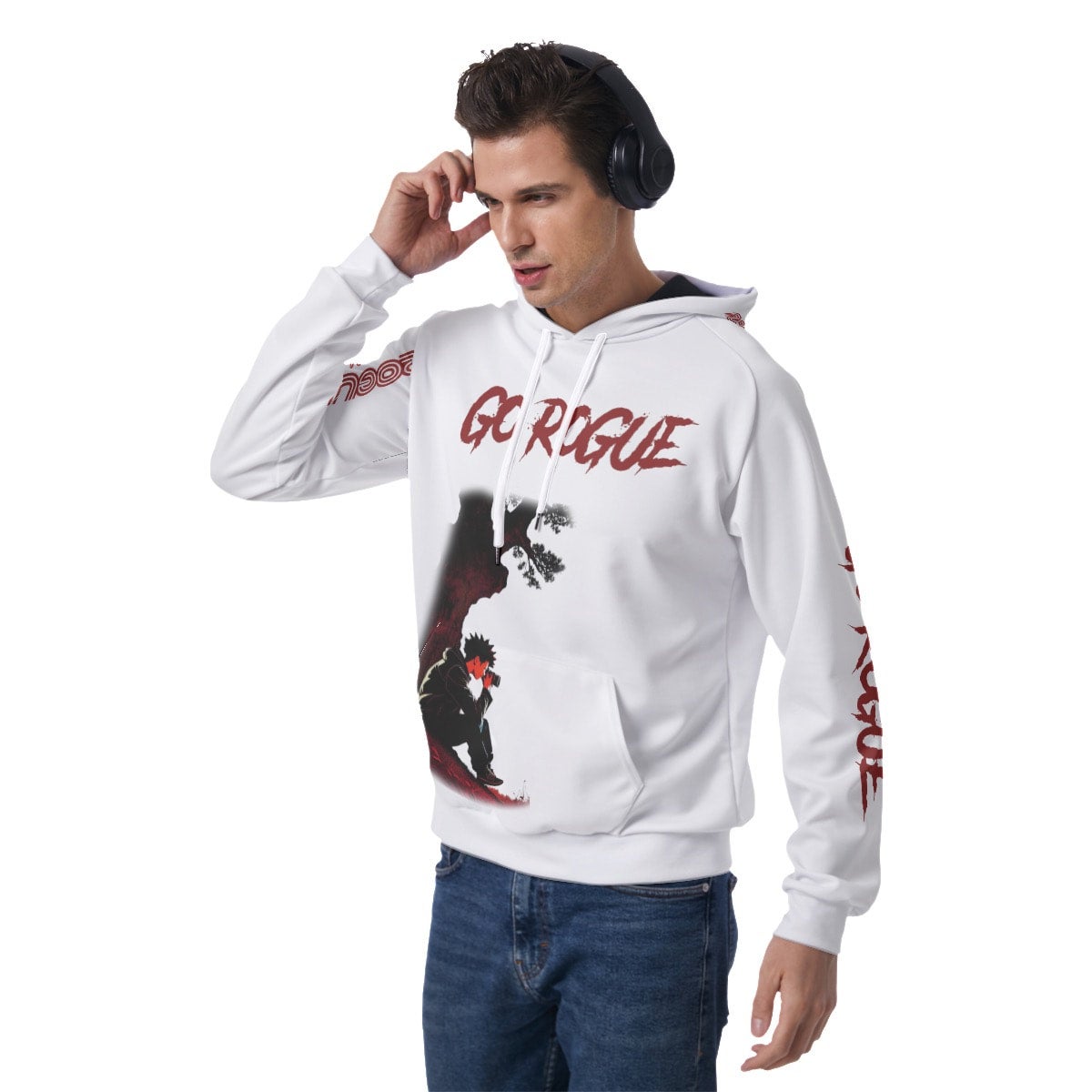 Go Rogue Statement Hoodie - White
