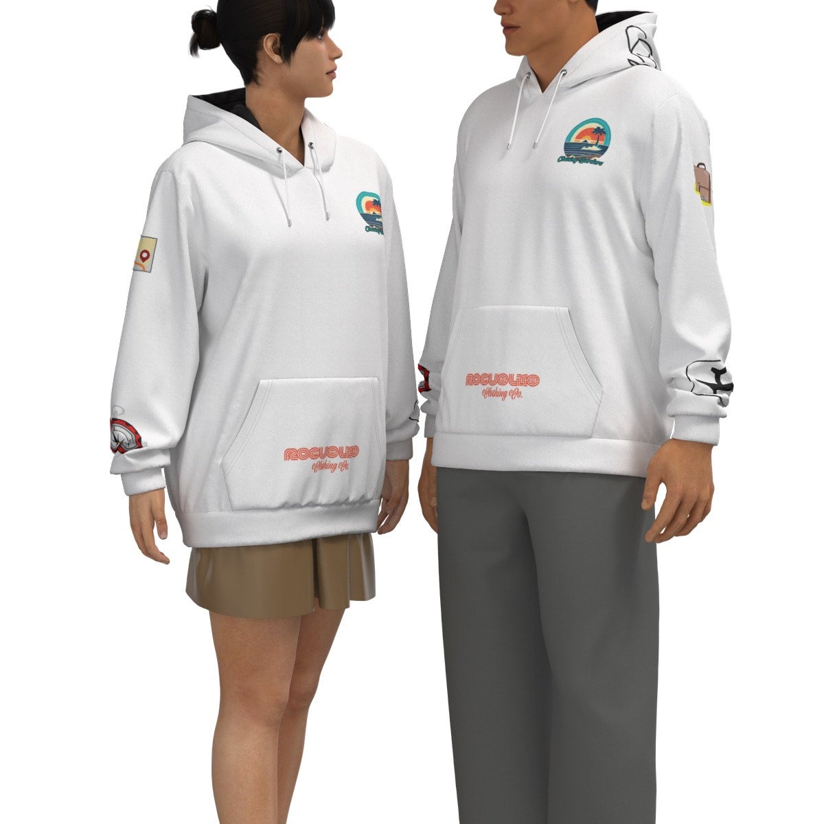 Chase Borders not Hearts Cotton hoodie